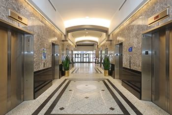 Beautiful marble lobby